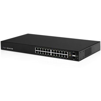 Суич Ubiquiti ES-24-LITE-EU, 1000 Mbps, 24 порта, 24x 10/100/1000 Mbps, 2xSFP | JAR Computers Ubiquiti ES-24-LITE-EU