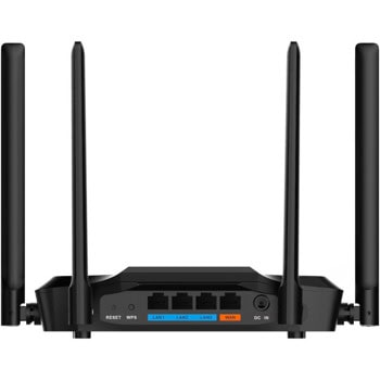 Рутер Dahua AC12, 1200Mbps, 2.4GHz (300Mbps)/5GHz(867Mbps), Wireless AC, 3x 10/100/1000Mbps LAN, 1x 10/100/1000Mbps WAN, 4 външни антени | JAR Computers Dahua AC12