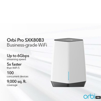 Netgear Orbi Pro WiFi 6 Business Tri-Band Mesh AX6