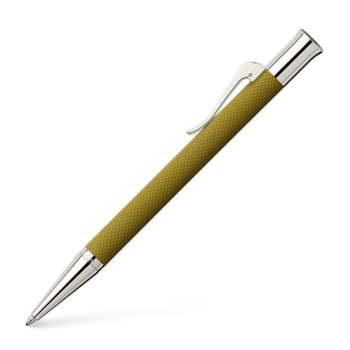 Химикалка Faber-Castell Guilloche, черен цвят на писане, зелена | JAR Computers Graf von Faber-Castell Guilloche маслиненозелена