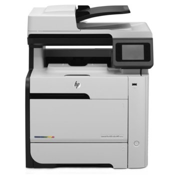 HP LaserJet Pro 400 color MFP M475dn, лазерен принтер/скенер/копир/факс, 300x300 dpi, 20/20стр/мин., ADF, LAN 100, USB, 1г. | JAR Computers HP LaserJet Pro 400 color MFP