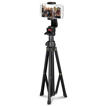Трипод HAMA Rotary Smartphone 150, Bluetooth управление, подходящ и за фотоапарат, регулиране на стойката, черен | JAR Computers Трипод Rotary Smartphone 150 HAMA-04646