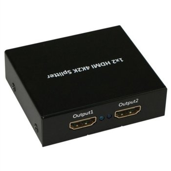 HDMI сплитер Roline 14.01.3555, от 1 HDMI(ж) към 2x HDMI(ж), 4096x2160 @30Hz | JAR Computers HDMI Multiplier 2X 4K2K 14.01.3555
