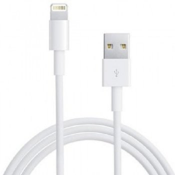 Кабел Bravas, от USB(м) към Lightning(м), 1m., бял | JAR Computers Bravas iPhone 5/6 USB Cable White 103010