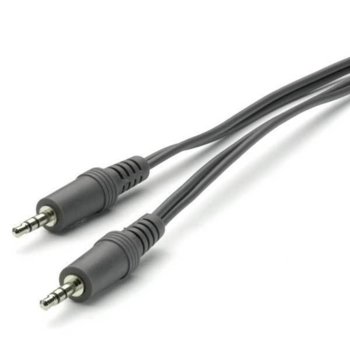 Аудио кабел Vivanco 46508, от Jack(м) 3.5mm към Jack(м) 3.5mm, 2.5м, сив | JAR Computers Vivanco 46508 Аудио кабел 3,5 мм