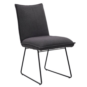 Трапезен стол Carmen LABIN, до 100kg., дамаска, прахово боядисана метална база, сив | JAR Computers Carmin LABIN - сив 3532155