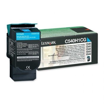 КАСЕТА ЗА LEXMARK OPTRA C 540 series/X540 series - Cyan - Return program cartridge High Yield - P№ C540H1CG - заб.: 2000k | JAR Computers КАСЕТА ЗА LEXMARK OPTRA C 540 series/X540 series