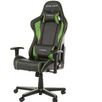 Геймърски стол DXRacer Formula, черен/зелен | JAR Computers DXRacer Formula Green