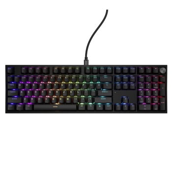 Клавиатура Genesis Thor 404, механична, Gateron Yellow Pro суичове, гейминг, RGB подсветка, черна, USB | JAR Computers Genesis Thor 404 Black Gateron switch NKG-2297