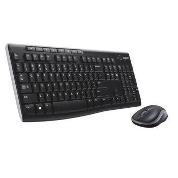 Комплект клавиатура и мишка Logitech MK270, безжични, черни, без кирилизация, USB | JAR Computers Комплект клавиатура и мишкa Logitech MK270