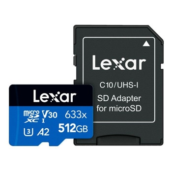 Lexar 512GB SDXC High Performance 633x LSDMI512BB6