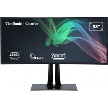 Монитор ViewSonic VP3881a, 37.5" (95.25 cm) IPS панел, WQHD+, 5ms, 1000:1, 300 cd/m2, DisplayPort, HDMI, USB-C, USB, LAN | JAR Computers ViewSonic VP3881a