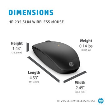 HP 235 Slim Wireless 4E407AA | JAR Computers HP 235 Slim Wireless 4E407AA