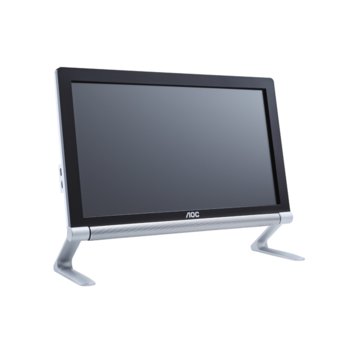 Монитор 21.5" (54.61 cm) AOC e2239Fwt, Multi-Touch FULL HD LED Display, 5ms, 20 000 000:1 250cd/m2, HDMI, черен, 3г. | JAR Computers AOC e2239Fwt