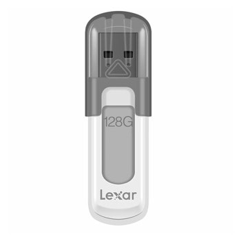 Памет 128GB USB Flash Drive, Lexar JumpDrive V100, USB 3.0, сива | JAR Computers USB 3.0 128GB Lexar JumpDrive V100 LJDV100-128ABGY