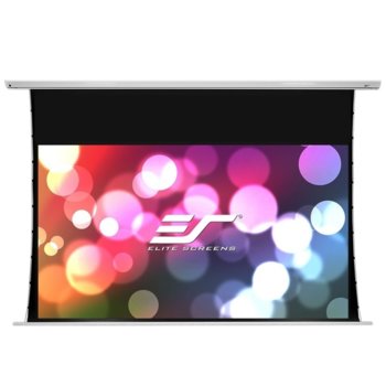 Екран Elite Screens Saker Tab-Tension SKT110XH-E24-AUHD, за стена, White, 2435 x 1370 мм, 110" (279.4 cm), 16:9 | JAR Computers Elite Screens SKT110XH-E24-AUHD