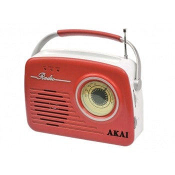 Радио Akai APR-11R, AM/FM, четец за карти, MP3 Player, USB, жак 3.5, червен image