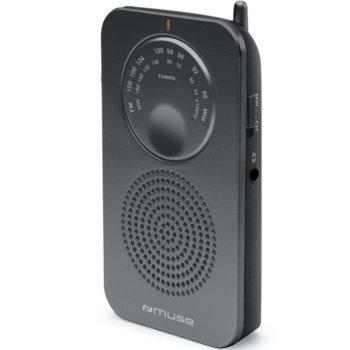Радио MUSE M-01 RS, AM/FM, черно | JAR Computers MUSE M-01 RS Радио