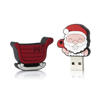 Памет 4GB USB Flash, PQI U827, фигурка - Дядо Коледа | JAR Computers