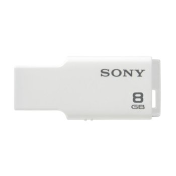 8GB USB Flash, Sony MicroVault, бяла
