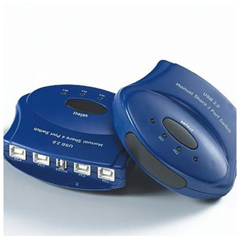 USB Switch Roline 14.01.2334, от 1x USB A към 4x USB Type B | JAR Computers Manual Switch USB2.0 1A-4B, Roline 14.01.2334