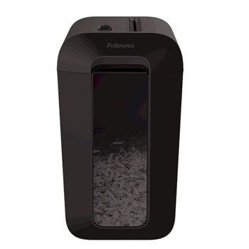 Шредер Fellowes Powershred LX65, до 10 листа А4 ръчно, раздробява карти/хартия/телчета/кламери, Cross-Cut, защита на ръцете, кошче за отпадъци с обем 22 литра | JAR Computers Fellowes Powershred LX65 4400701