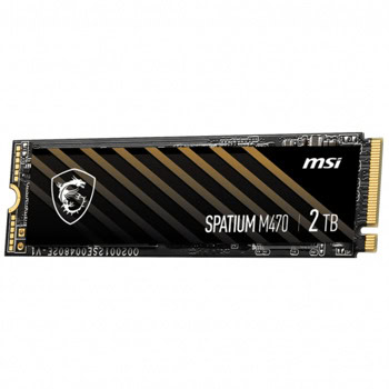 Памет SSD 2TB, MSI SPATIUM M470 PRO, NVMe, M.2 (2280), скорост на четене до 6000MB/s, скорост на запис до 5000MB/s | JAR Computers памет ssd 2tb msi spatium m470 pro