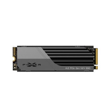 Памет SSD 2TB, Silicon Power XS75, NVMe, M.2 (2280), скорост на четене до 7000MB/s, скорост на запис до 6500MB/s | JAR Computers Silicon Power 2TB XS75 SP02KGBP44XS75S5