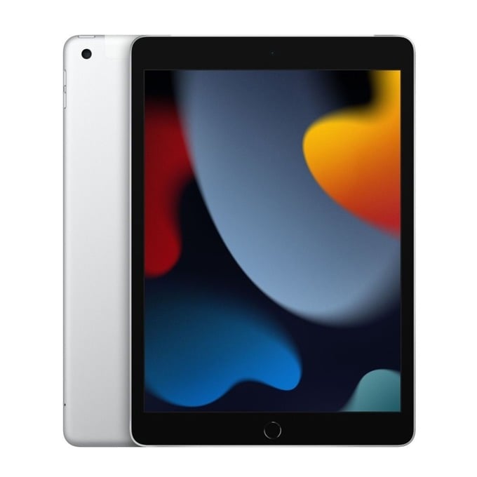 Таблет Apple iPad 9 Wi-Fi + Cellular (MK493HC/A)(сребрист), 10.2" (25.91 cm) Retina IPS LCD дисплей, шестядрен Apple A13 Bionic 2.65 GHz, 3GB RAM, 64GB eMMC, 8.0 & 12.0 Mpix камера, iPadOS 15 image