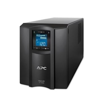 UPS APC Smart-UPS C в комплект с разклонител APC Essential SurgeArrest 5, 1500VA/900W, Line Interactive, Tower | JAR Computers APC Smart-UPS C 1500VA SMC1500IC PM5U-GR