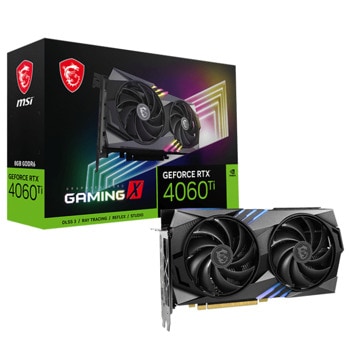 Видео карта Nvida GF RTX 4060 Ti, 8GB, MSI Gaming X, PCI-E 4.0, GDDR6, 128-bit, DisplayPort, HDMI | JAR Computers Видео карта MSI GF RTX 4060 Ti Gaming X 8GB