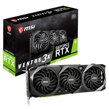 Видео карта NVIDIA GeForce RTX 3090, 24GB, MSI GeForce RTX 3090 Ventus 3X 24G OC Edition, PCI-E 4.0, GDDR6X, 384-bit, DisplayPort, HDMI | JAR Computers MSI RTX 3090 VENTUS 3X OC V388-002R
