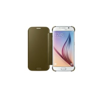 Clear View Cover Samsung S6 Gold