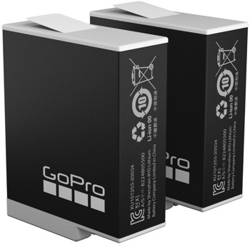 Батерии GoPro Enduro - 2 Pack (ADBAT-211), съвместими с екшън камери GoPro HERO9/10, 1720 mAh, 4.40V, устойчиви на екстремни температури (до -10°), 2бр. image