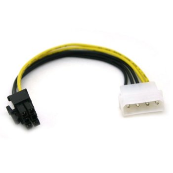 Преходник 4pin Molex към 6Pin | JAR Computers Преходник 4 -> 6Pin