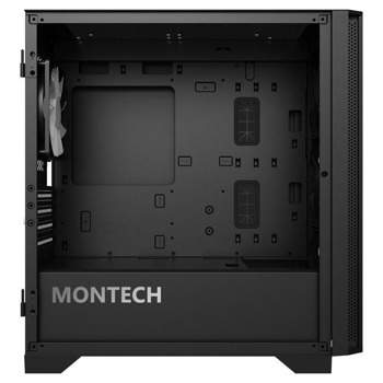 Montech AIR 100 ARGB, TG, Micro-ATX Черна Разопако