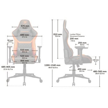 Cougar Gaming Armor One V2 Gold F 3MA2FGLB.0001