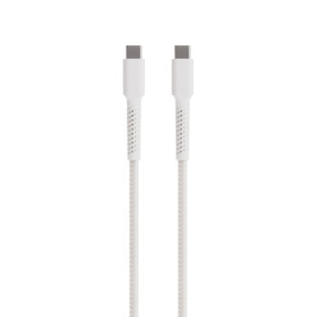 Кабел Vivanco 62397, от USB-C(м) към USB-C(м), 0.5m, 60W, бял | JAR Computers Vivanco 62397