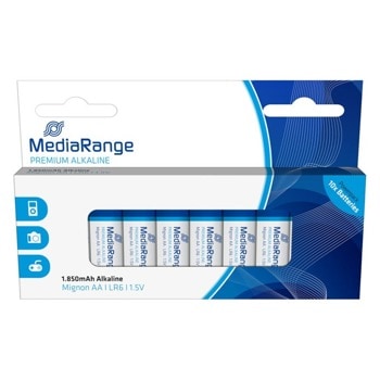 Батерии алкални MediaRange Premium MRBAT105 AA (LR6), 1.5V, 1185mAh, 10бр. | JAR Computers BATTERY MEDIARANGE MRBAT105