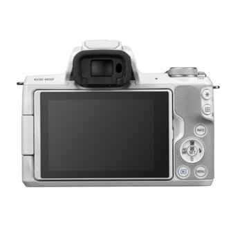 Canon EOS M50 White + EF-M 15-45mm f/3.5-6.3