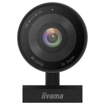 Уеб камера IIYAMA UC-CAM10PRO-1, микрофон, 4K UHD(3840x2160@30fps), корекция на светлината, AutoFraming, въртене на 360°, USB | JAR Computers IIYAMA UC-CAM10PRO-1