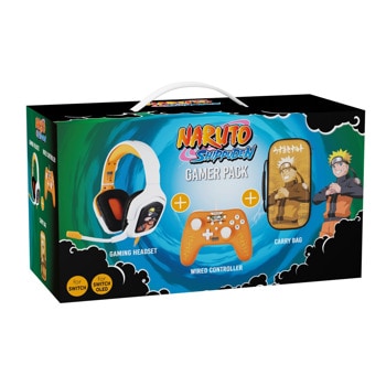 Комплект Konix KX-NARU-GP-NS, слушалки, геймпад и калъф за Nintendo Switch | JAR Computers Комплект Konix KX-NARU-GP-NS за Nintendo Switch