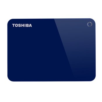 Твърд диск 1TB Toshiba Canvio Advance (син), външен, 2.5" (6.35 cm), USB 3.0 | JAR Computers Toshiba HDTC910EL3AA