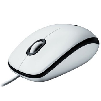 Мишка Logitech M100, оптична (1000 DPI), USB, бяла | JAR Computers Logitech M100 White