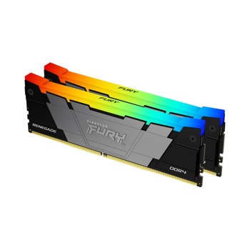 Памет 32GB (2x16GB) DDR4 3600MT/s, Kingston FURY Renegade RGB, KF436C16RB12AK2/32, 1.35V | JAR Computers Kingston FURY Renegade RGB 2x16GB DDR4 3600MHz