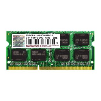 8GB 1333MHz DDR3 SO-DIMM Transcend TS1GSK64V3H