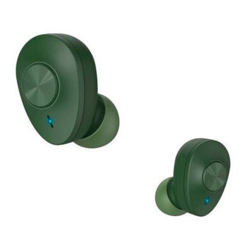 Слушалки HAMA Freedom Buddy (184166), Bluetooth, микрофон, до 4 часа живот на батерията, тип "тапи", Bass Boost, зелени | JAR Computers Слушалки HAMA Freedom Buddy зелени