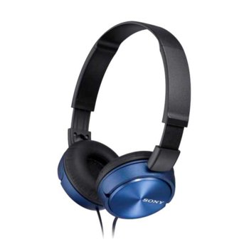 Слушалки Sony MDR-ZX310, 30 mm драйвери, сини | JAR Computers Sony Headset MDR-ZX310 blue