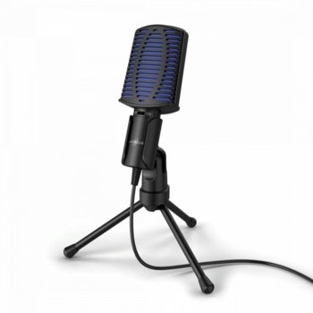Микрофон Hama uRage Stream 100 (186017), предназначен за гейминг и стрийминг, 50 Hz - 16000 Hz, USB, 2.0m кабел, черен image