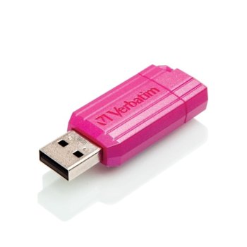 Памет 16GB USB Flash Drive, Verbatim Pinstripe, USB 2.0, розова | JAR Computers Verbatim 16GB USB 2.0 Pinstripe